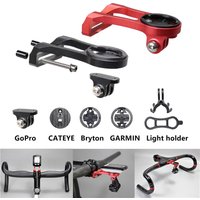 Bicycle Stem Extended Bracket Bike Headlight Mount Computer Holder Lamp Support Rack Alloy Fiber Stand For GPS GoPro
