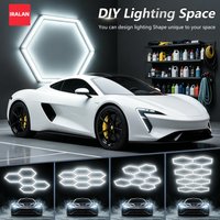 LED Light Bulb Hexagonal 6500K White Light for Barbecue Gym Garage Lighting Decoration Led Bulb DIY Lighting Space Fixture