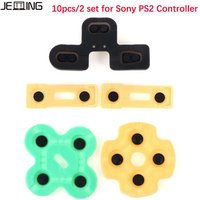 10Pcs/2Set Conductive Rubber Contact Pad Button D-Pad For PS2 Controller Handle Button Soft Silicone Key Repair Parts