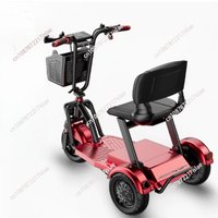 AliExpress Elderly Commuting Car Folding Electric Bike Tricycle Adult Commuting Picking Up and Dropping Off Children Parent-child Seat
