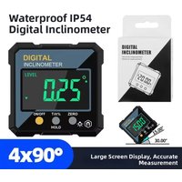 2026 Digital Electronic Level Digital Angle Fnder 4*90 ° Magnetic Inclinometer Protractor Precision Level Box For Woodworking