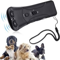 Bark Control Device Ultrasonic Dog Chaser LED Ultrasonic Ergonomic Handle Dog Training Portable Dog Trainer for Dog Home Outdoor