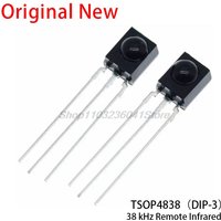 High Quality IR Receiver 38 kHz Remote Infrared Module TSOP4838 DIP-3