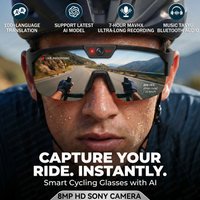 AliExpress GUHUAVMI 2026 New AI Smart Sports shooting&recording Glasses 800W Camera HD Anti-shake Bicycle Riding Shooting Artifact Windproof Goggles