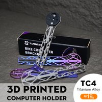 TOSEEK Titanium Alloy 3D Printed Bicycle Computer Extended Bracket Bicycle cell phone holder Bicycle stand Wahoo Garmin mount