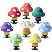 1pcs 3D mushroom muticolor shoe buckle charms accessories decorations for sandals sneaker clog DIY plant gift