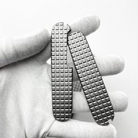 TC4 Titanium Alloy Knife Handle Patches Replacement For 91mm Victorinox Swiss Army Knives Scales Grip DIY Make Accessory Parts