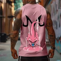 Dragon Ball Z Goku Sleeveless Tank Top Quick Dry Mens Fitness Shirt Gym Workout Basketball Vest Year Round Wear