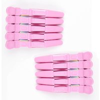 10Pcs Hair Clips for Styling Sectioning Wide Teeth Double Hinged Design Professional Alligator Hair Clips Black Pink Blue Purple