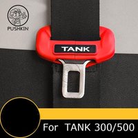 For Great Wall TANK 300 500 400 2024 Car Seat Belt Protective Rubber Cove Safety Head Anti-collision Shell Cover Accessories