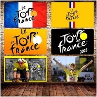 AliExpress NONE Tour De France Flag Tadej Pogacars Flag Polyester Printed Bicycle Poster Banner Decor Wall Art Out Door Decor Decoration Garage
