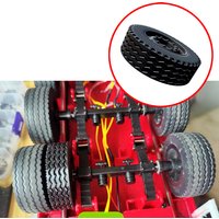 Opona o grubości 14mm do modelu ciężarówki RC Huina 501D Scania 770S, miękka guma TPU, podwójne opony, akcesoria do piasty przyczepy, części zamienne do tuningu.