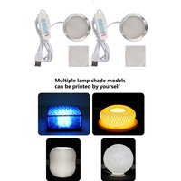 2PCS 3-Color LED Kit 5V USB 3000K Warm Light for Bambu Lab H2S/P2S/P1P/A1 & Makerworld