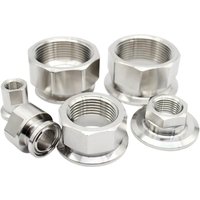 High Quality Thicken 1/4-2" BSPT Female 0.5" 1.5" 2" Tri Clover Ferrule Clamp S304/316 Stainless Steel Sanitary Plumbing Fitting