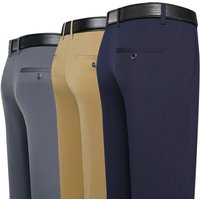 29-40 Summer Thin Casual Pants Business Men's Pants Middle-aged Dad Casual Pants Elastic Breathable Pants