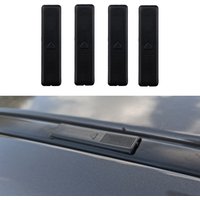 4Pcs Car Roof Rail Rack Moulding Plastic Garnish Clip Covers Black Roof Caps Replacement Accessories for Mazda 2 3 6 CX5 CX7 CX9