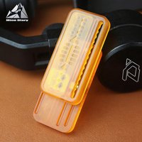 Fish Bone EDC Machinery Fidget Slider PMMA Push Slider Autism Sensory Toys ADHD Hand Spinner Anxiety Stress Relief Fidget Toys