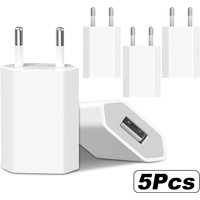 1-5Pcs Universal 5V 1A EU Plug USB Wall Phone Charger For iPhone Samsung Xiaomi Redmi Google Huawei Charger Power Adapter