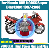 1PCS High Power LED Headlight Canbus H7 Motorcycle Headlight 6000K Super White 12V For Honda CBR1100XX Super Blackbird 1997-2003