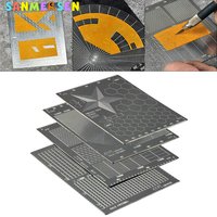Stainless Steel Model Masking Sheet Easy Cutting Type Board Mat DIY Hobby Craft Tool