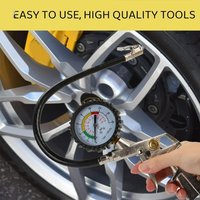 220PSI Car Tire Pressure Gauge Tyre Deflation Pointer Auto Tire Inflating Pressure Gauge Measurement High Precision Meter