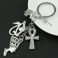 Ancient Egypt Elements Egyptian Amulet Keychain Women Jewelry Accessories Ankh Charms Keychain Souvenir Gift
