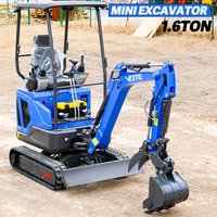 Mini excavator kubota engine excavator mini excavator 1 t 2 ton mini excavator 1 t home digger Hydraulic mini excavator