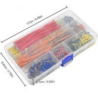 140/350/560/840Pcs U Shape Solderless Breadboard Jumper Cable Wire Kit For PCB Bread Board Prototyping Circuits, For DIY