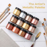 100ml Metallic Acrylic Paint, High Coverage Quick Drying Art Supplies for Canvas, Ceramic, Wood & DIY Crafts