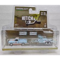 GreenLight Diecast 1:64 Scale 1968 C10 Shortbed And Tandem Car Trailer Alloy Car Model Classic Collection Display Toys