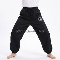 Chinese Kung fu Tai Chi Trousers Sturdy Cotton Twill Wing Chun Wudang Shaolin Martial arts Pants