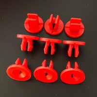 Auto Nut Grommet Clips Bigs 9mm hole For Ford 1019377 Red Plastic Fixed Grommet Car Fastener Plastic Fastener Clips 20/30//50PCS