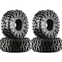 RS 4PCS 118*45mm 1,9" Schlamm Grappler Gummi Rad Reifen für 1:10 RC Crawler Auto TRX4 Axial SCX10 II 90046 Redcat Gen8