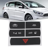 High Grade Vinyl Car Stickers To Repair The Hazard Button Defroster And For Ford For S-Max Interior Accessories
