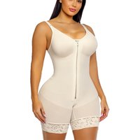 Fajas Colombianas Detachable Straps Full Body Shaper Tummy Slimming Postpartum Stage 3 Girdle Push Up Butt Lifter Shapewear