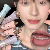 Flower Knows Bunny Garden Collection Cosmetics Cloud Lip Cream Matte Lipstick Heart Love Cute Long-lasting Beauty Makeup
