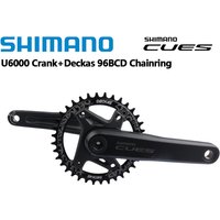 Shimano CUES U6000 Crank With Deckas 96BCD Chainring 30T 32T 34T 36T 38T 170MM Crank For MTB Bike Riding Original