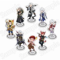 FFXIV Final Fantasy XIV Q Version Acrylic Keychain G'raha Tia Haurchefant Cute Character Backpack Pendant Car Key Decoration Fan
