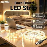 USB Strip Light LED Flexible Lamp Ribbon Diode Tape Lights 2835SMD LED Night Lamp Bedroom Wardrobe Lighting TV Kitchen Backlight
