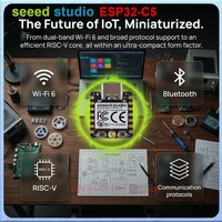 Original XIAO ESP32-C5 First 2.4G/5GHz Wi‑Fi 6 Module RISC-V BLE 5 Zigbee Thread Matter HomeKit MQTT for IoT Smart Home Projects