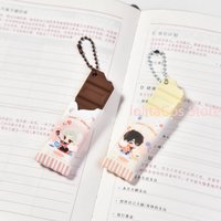 New Love and Deepspace Xavier Rafayel Zayne Sylus Chocolate Series Pendant Kawaii Keychain Bag Charm Hanging Decor Girl Gift