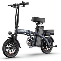 AliExpress URLIFE 14-inch All-Terrain Fat Tire E-Mountain Bike for Adults F1L 48V 7.5Ah Electric Bike 250W Motor Foldable