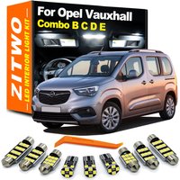 LED Interior Dome Map Light Bulb Kit For Opel Vauxhall Combo B C D E 1994- 2016 2017 2018 2019 2020 2021 2022 Canbus No Error