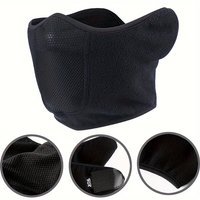 AliExpress NONE Unisex Nylon Balaclava Half Face Mask with Earmuffs PA Material Outdoor Face Mask, Cycling Antifreeze Head Cover