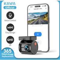 2K Mini Dash Camera Front DVR KAWA MINI 3 Hidden Dash Cam Video Recorder Emergency Voice Control Night Vision WiFi Dashcam