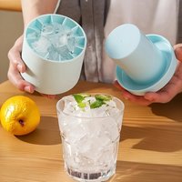 Ice Mold Food Safe Silicone Cube Maker Easy To Form Neat Ice For Household Kitchen Fridge Daily Drink Preparation Accessory