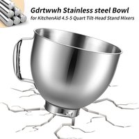 2025 Stainless steel maker accessory set, suitable for Kitchenaid desktop mixer bowls 5 quarts tilt head vertical mixing bowl