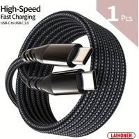 LAIHONEN Type-C Fast charging cable for iPhone 15 16 for S23 S22 S21 xiaomi 12Pro K50 K60 P40 P60 for Android OPPO data cable