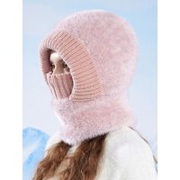 AliExpress maolv Cycing Mask Balaclava for Women Winter Warm Knitted Hat with Scarf Neck Warmer Thickened Fleece Lining Skullcap Skin All-in-one