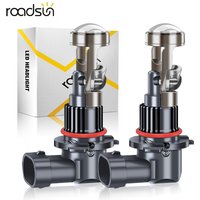 2PCS Mini Projector Lens Car Headlight Bulbs LED 9005 9006 HB3 HB4 H10 26000LM 150W 6500K LED Fog Lights 12V Easy Installation